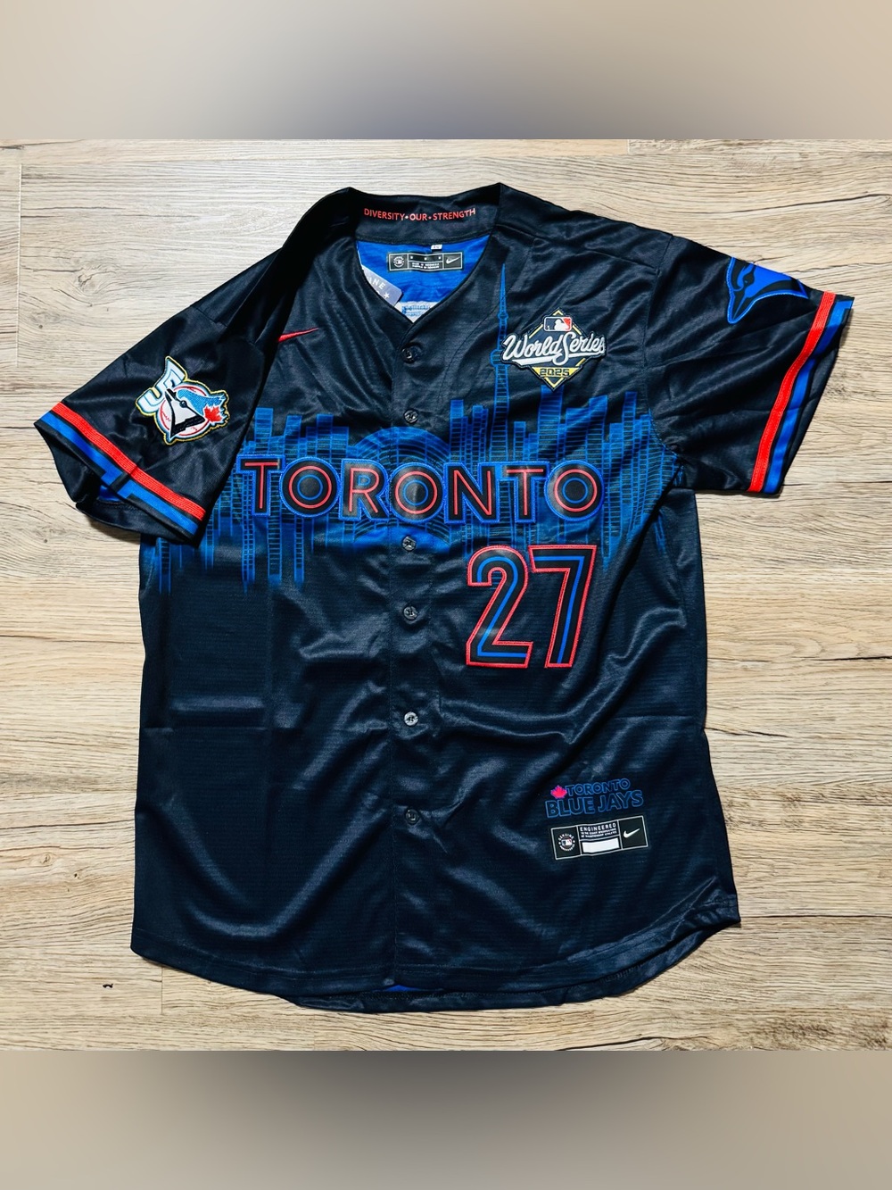 Toronto Blue Jays City Connect Guerrero Jersey with World Series & 50th Patches